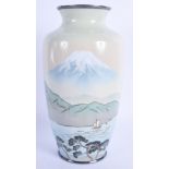 A RARE EARLY 20TH CENTURY JAPANESE MEIJI PERIOD CLOISONNE ENAMEL VASE in the manner of Namikawa Yasu