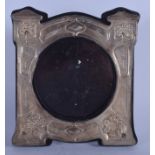 AN ART NOUVEAU SILVER PHOTOGRAPH FRAME. Birmingham 1908. 13 cm x 13 cm square.