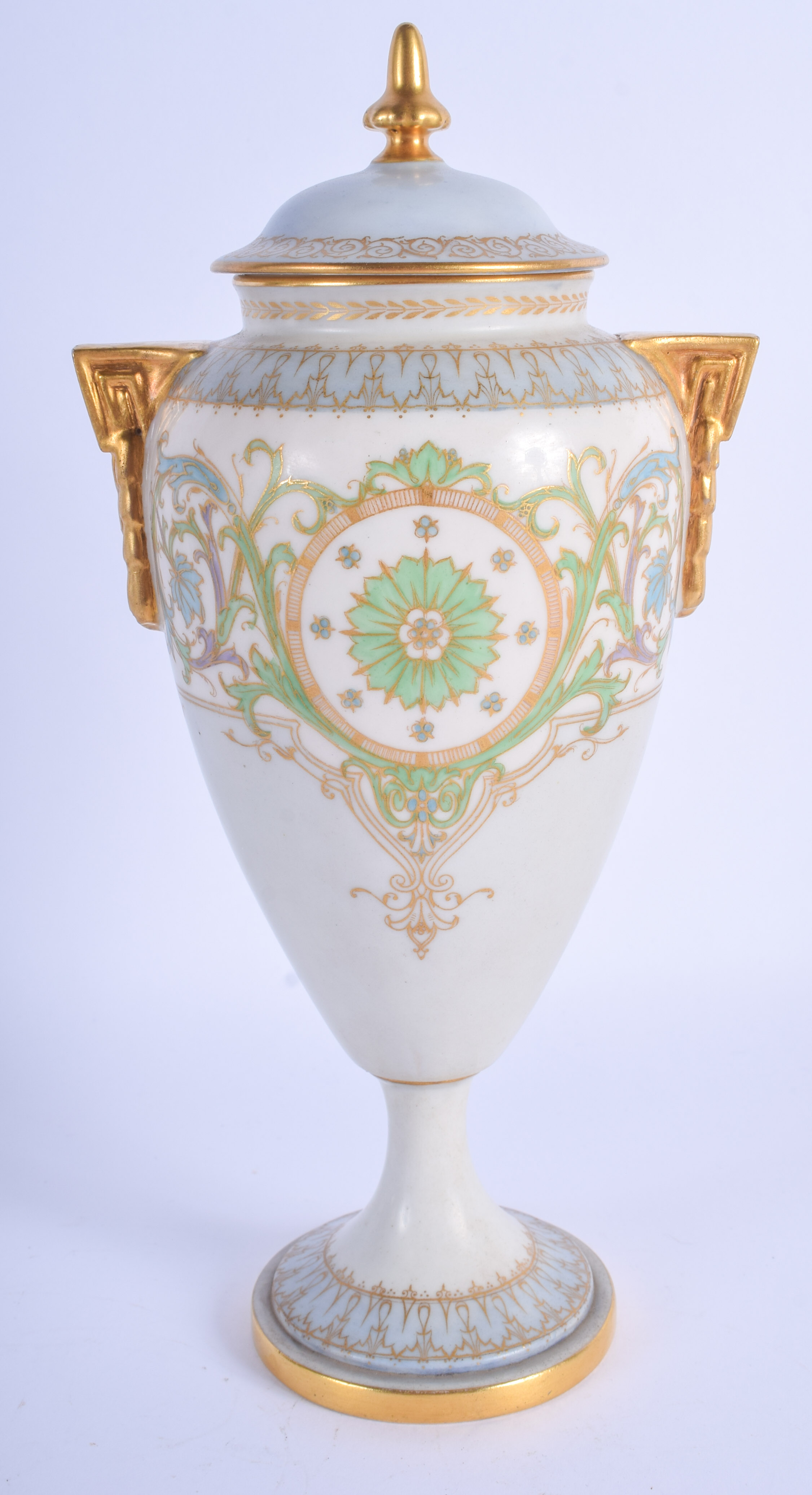 Royal Worcester vase and cover painted in Art Nouveaux style with fruit by Horace Price, signed H. P - Image 2 of 4