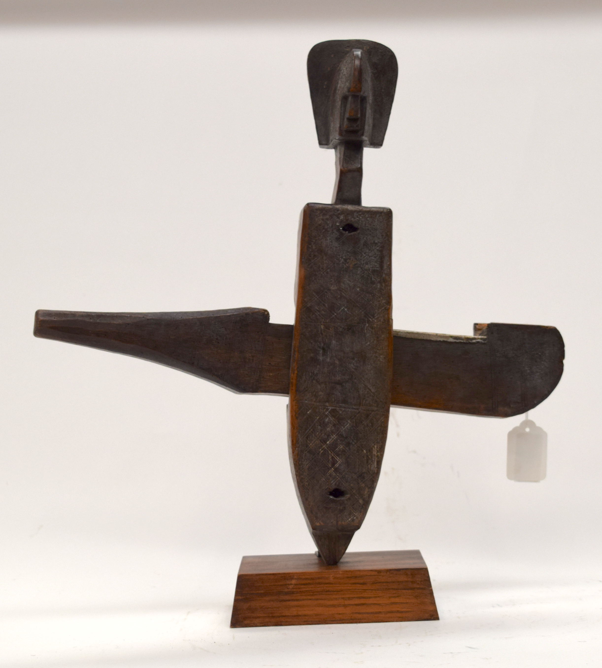 A TRIBAL BAMANA DOOR LOCK. Mali. 10cm x 40cm x 45cm