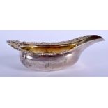 A REGENCY CENTURY SILVER GILT PAP BOAT. London 1812. 93 grams. 14 cm wide.