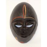 A TRIBAL EKET/IBIBIO MASK. Nigeria, Cross River region. 20cm x 11cm x 30cm