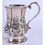 A VICTORIAN SILVER CHRISTENING MUG. 5.9 oz. London 1866. 11.5 cm high.