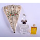 AN ANTIQUE SCENT BOTTLE etc. (3)