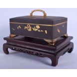 A FINE LARGE 19TH CENTURY JAPANESE MEIJI PERIOD RECTANGULAR CASKET Attributed to Komai Otojiro (1842