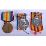 A PAIR OF WWI MILITARY MEDALS including one for nursing, presented to 24404 Pte G C Thomson Cam N Hi