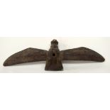 A TRIBAL SENUFO CULTIVATION STAFF TOP. Ivory Coast. 21cm x 7cm x 66cm