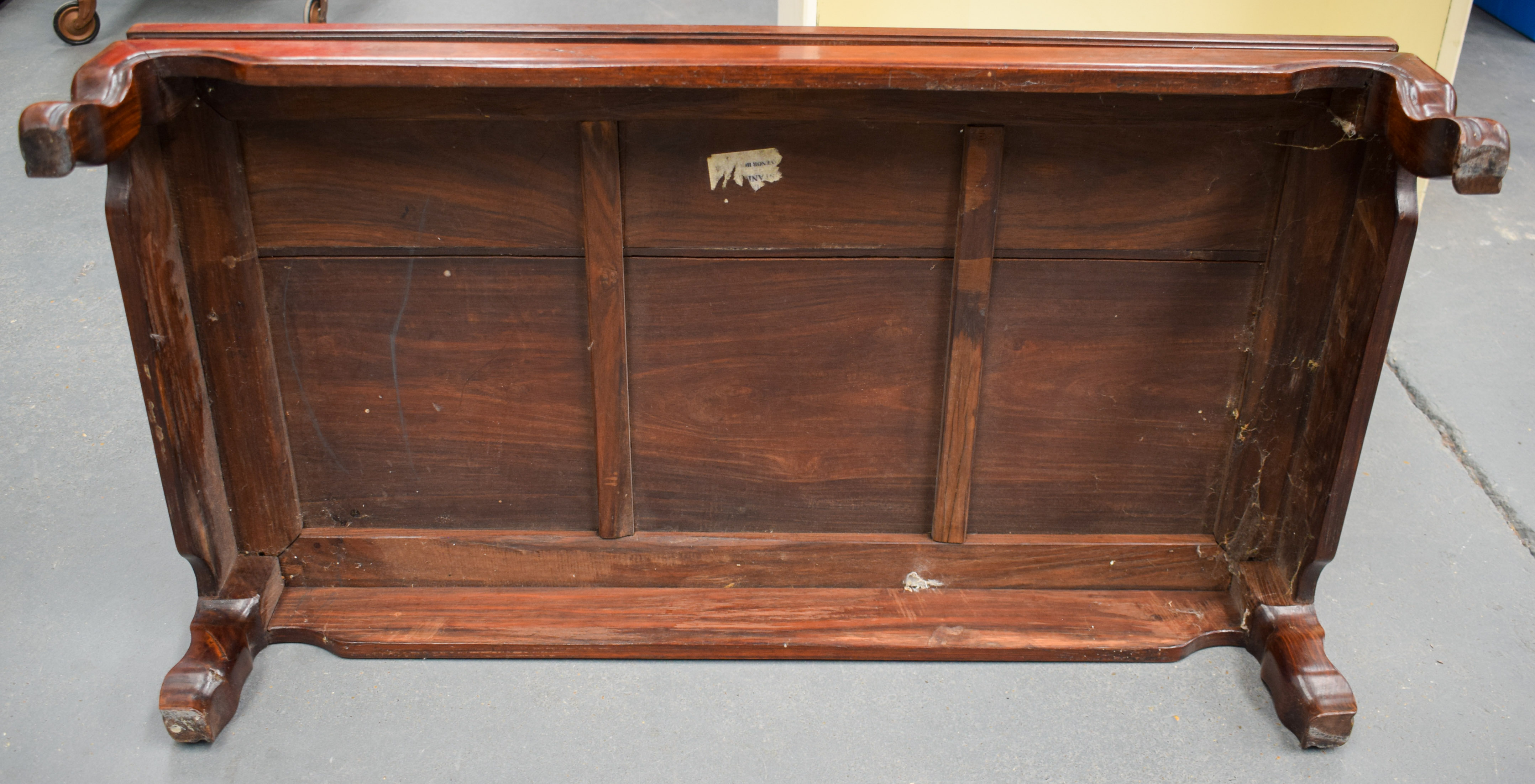 A 19TH CENTURY CHINESE HARDWOOD HUANGHUALI LOW TABLE. 89 cm x 19 cm. - Image 14 of 19