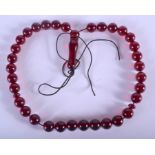 ISLAMIC PRAYER BEADS. 48 cm long.