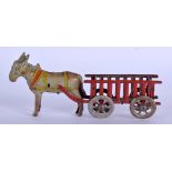A VINTAGE GERMAN TIN PLATE CARRIAGE. 12 cm wide.