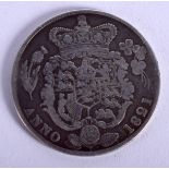 AN 1821 SILVER COIN. 13.6 grams.