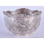 A 19TH CENTURY CONTINENTAL SILVER BOWL. 6.7 oz. 10 cm wide.