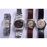 FOUR VINTAGE WRISTWATCHES. (4)