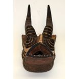 A TRIBAL BWA NUNUMA ANTELOPE MASK. Burkina Faso. 17cm x 21cm x 54cm