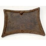 A TRIBAL YORUBA DIVINATION TRAY (OPON IFA). Nigeria. 25cm x 2cm x 30cm