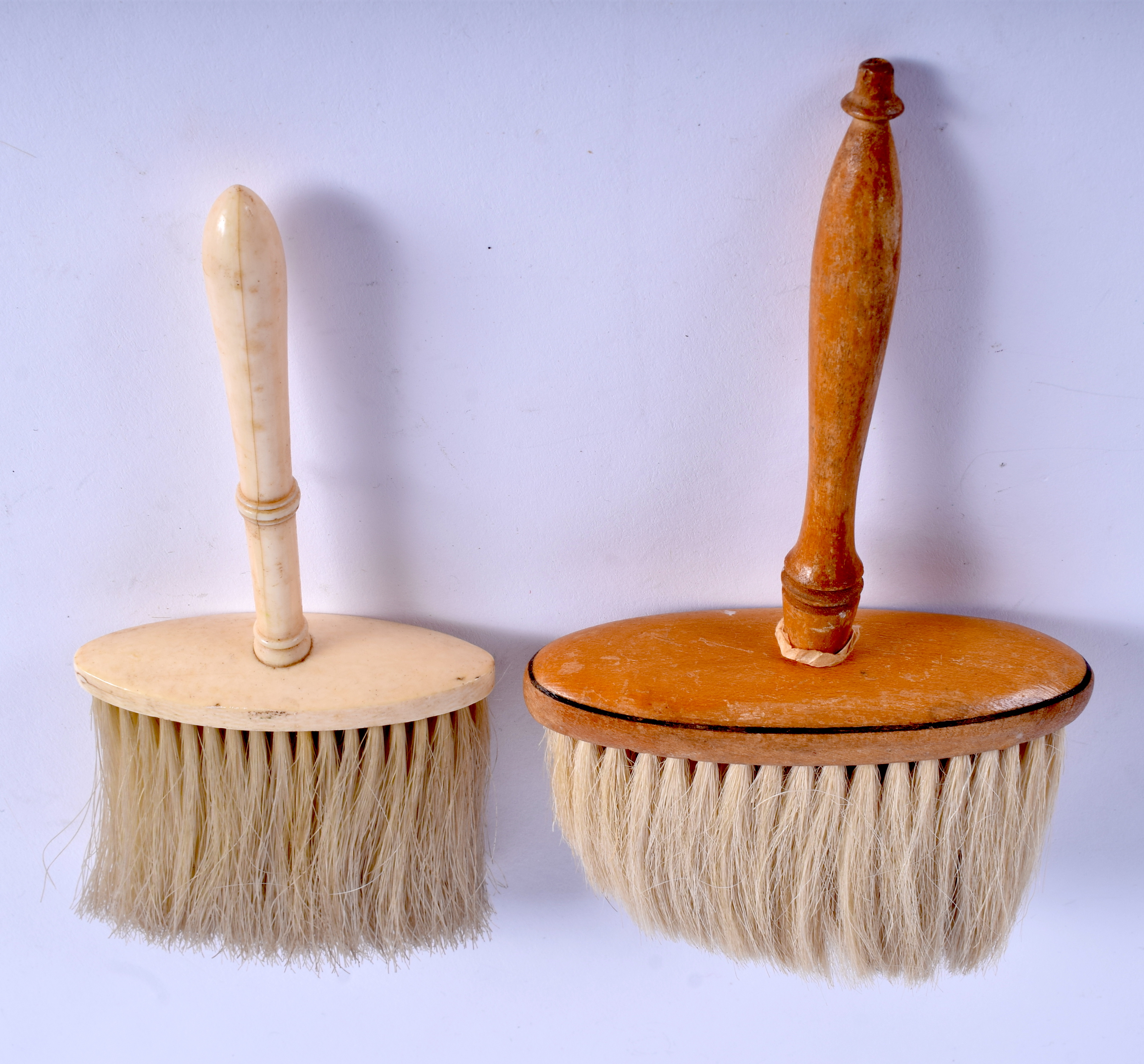 AN ANTIQUE IVORY BRUSH and another. (2) - Image 2 of 2