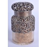 A STERLING SILVER SCENT BOTTLE. 9 cm high.