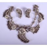 MIDDLE EASTERN SILVER JEWELLERY. (4)