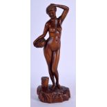 AN ART NOUVEAU STYLE NUDE MAIDEN. 20 cm high.