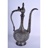 A LARGE 19TH CENTURY ISLAMIC EWER. 43 cm high.