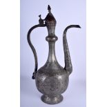 A LARGE 19TH CENTURY ISLAMIC EWER. 46 cm high.