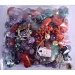 VINTAGES HARDSTONE BROOCHES etc. (qty)