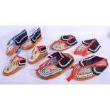 ASSORTED VINTAGE TRIBAL MOCCASINS. (qty)