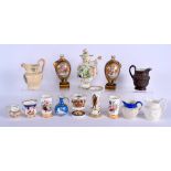 ASSORTED 18TH/19TH CENTURY EUROPEAN PORCELAIN WARES. (qty)