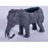 A CONTINENTAL COLD PAINTED BRONZE ELEPHANT. 7 cm wide.