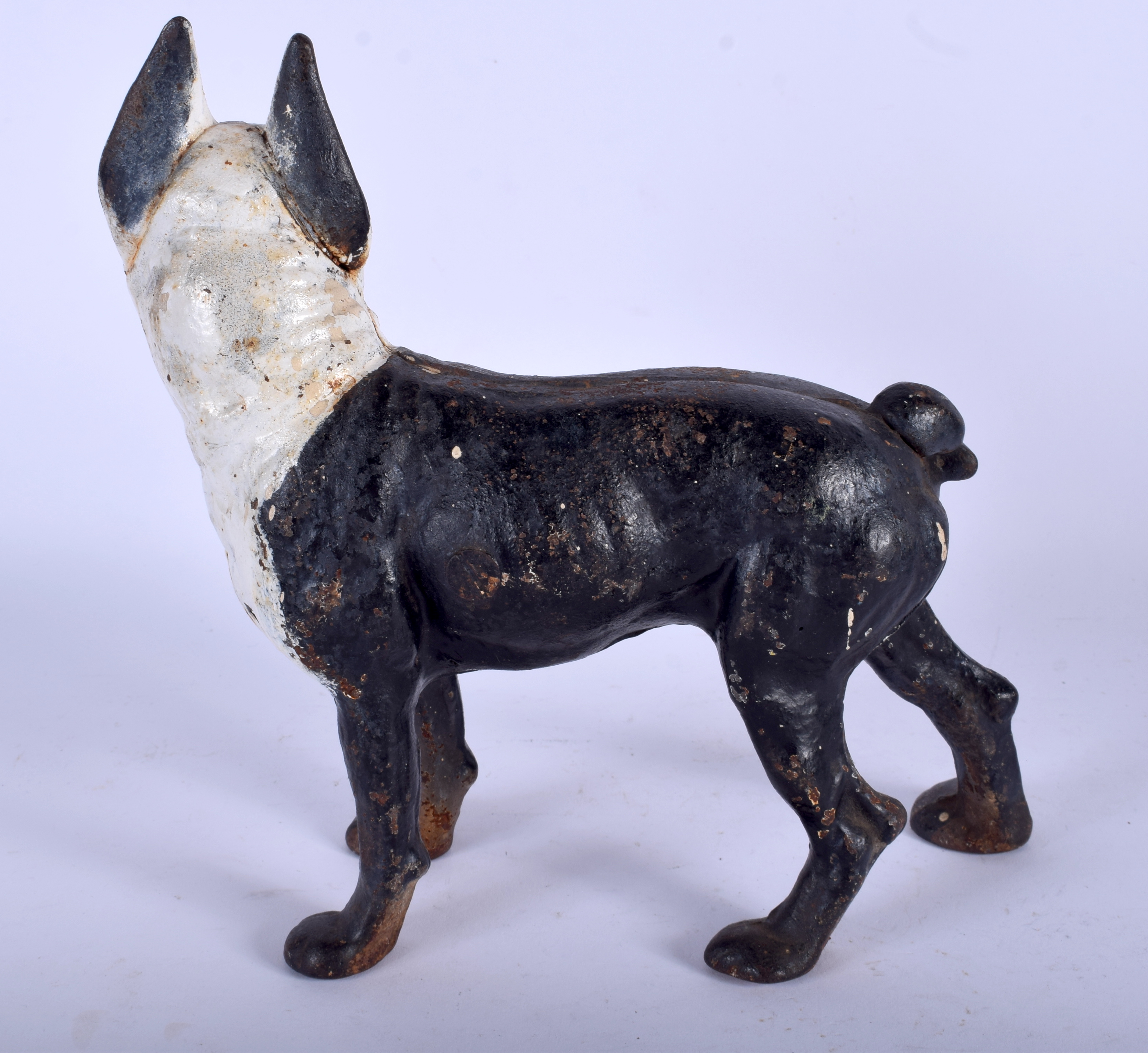 A CAST IRON DOG DOORSTOP. 18 cm x 24 cm. - Bild 2 aus 2