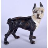 A CAST IRON DOG DOORSTOP. 18 cm x 24 cm.