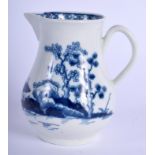 Worcester sparrow beak jug painted with the Cannonball pattern. 8 cm high.