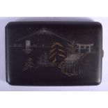 AN EARLY 20TH CENTURY JAPANESE MEIJI PERIOD KOMAI STYLE CIGARETTE CASE. 12 cm x 8 cm.