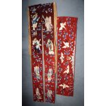 ASSORTED CHINESE SILK AND EMBROIDERED FRAGMENTS. (qty)