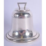 AN ANTIQUE SILVER BELL SHAPED INKWELL by A J Zimmerman. Birmingham 1915. 12.7 oz weighted. 9 cm wide