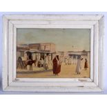 French School (Early 20th Century) Middle Eastern scene, Oil on canvas. Image 57 cm x 38 cm.