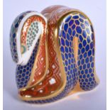 Royal Crown Derby imari paperweight by imari paperweight of Snake. 7.5 cm high.