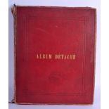 A LOVELY VICTORIAN MOROCCAN LEATHER BOUND PHOTOGRAPH ALBUM including Royalty, Czar Nicolas, King of