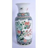 A RARE 19TH CENTURY CHINESE FAMILLE VERTE PORCELAIN VASE Guangxu, bearing Kangxi marks to base. 21 c