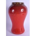 A SCOTTISH VASRT MONART STRATHEARN ART GLASS VASE with speckled decoration. 25 cm high. Note: See a