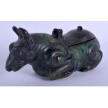 A CHINESE BEIJING PALACE MUSEUM BRONZE LAMP No 34 of 50. 14 cm long.