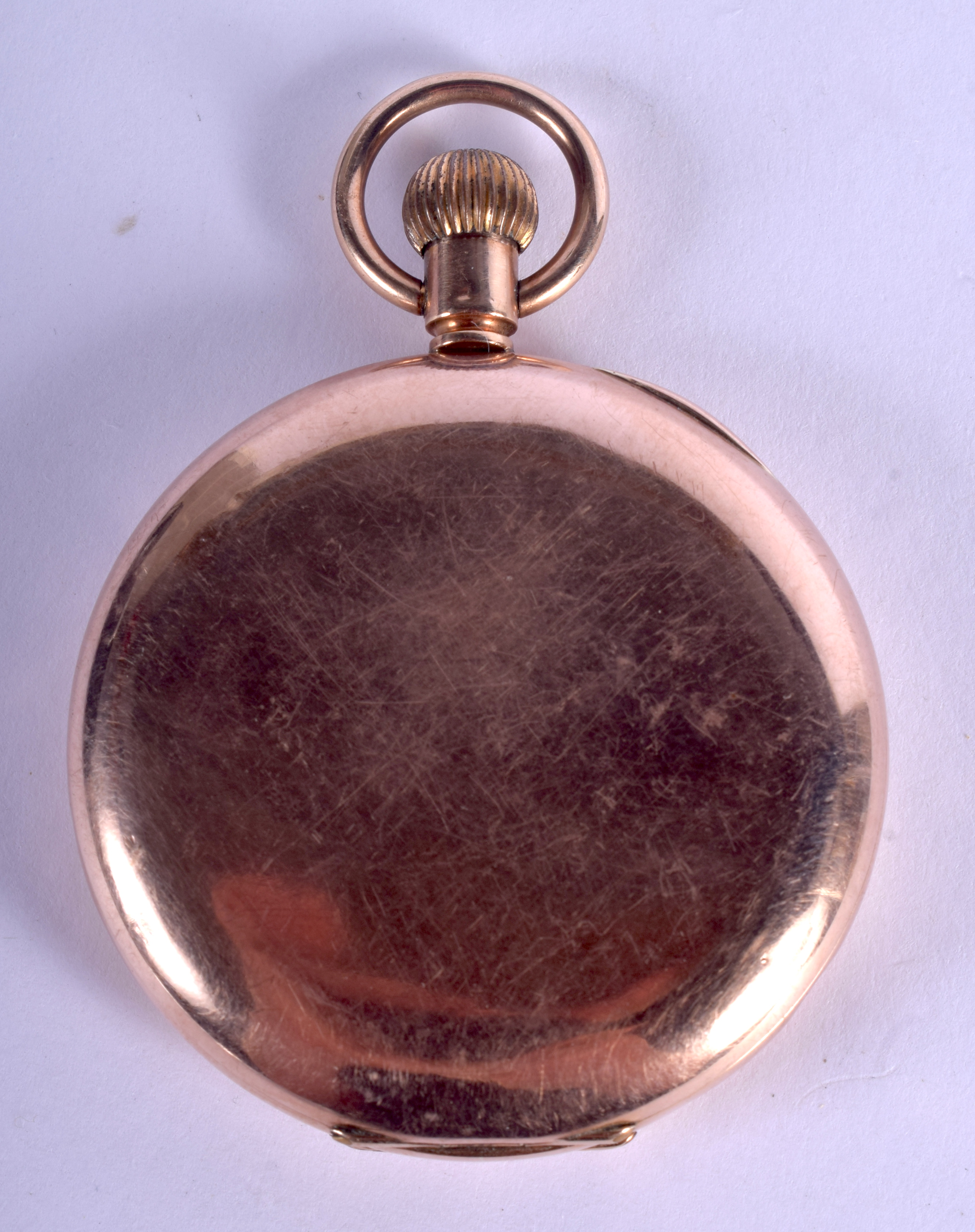 A 9CT GOLD SAMOR POCKET WATCH. 65 grams overall. 4.5 cm diameter. - Image 2 of 3