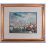 Italian School (19th Century) Oil on canvas, Venetian canals. Image 37 cm x 27 cm.