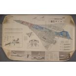 A THEO PAGE CONCORDE DRAWING C1970. 70 cm x 67 cm.