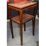 A 19TH CENTURY CHINESE HONGMU SIDE TABLE Qing. 81 cm x 55 cm.