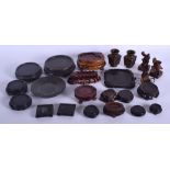 ASSORTED CHINESE QING DYNASTY CHINESE HARDWOOD STANDS etc. (qty)