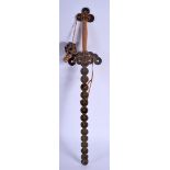 AN UNUSUAL EARLY 20TH CENTURY CHINESE COIN SWORD Late Qing/Republic. 57 cm long.