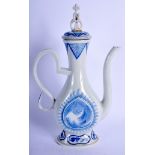 A RARE 19TH CENTURY JAPANESE MEIJI PERIOD HIRADO ARITA BLUE AND WHITE EWER made for the Islamic mark