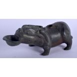 A CHINESE BEIJING PALACE MUSEUM BRONZE WATER DROPPER No 24 of 50. 14 cm wide.