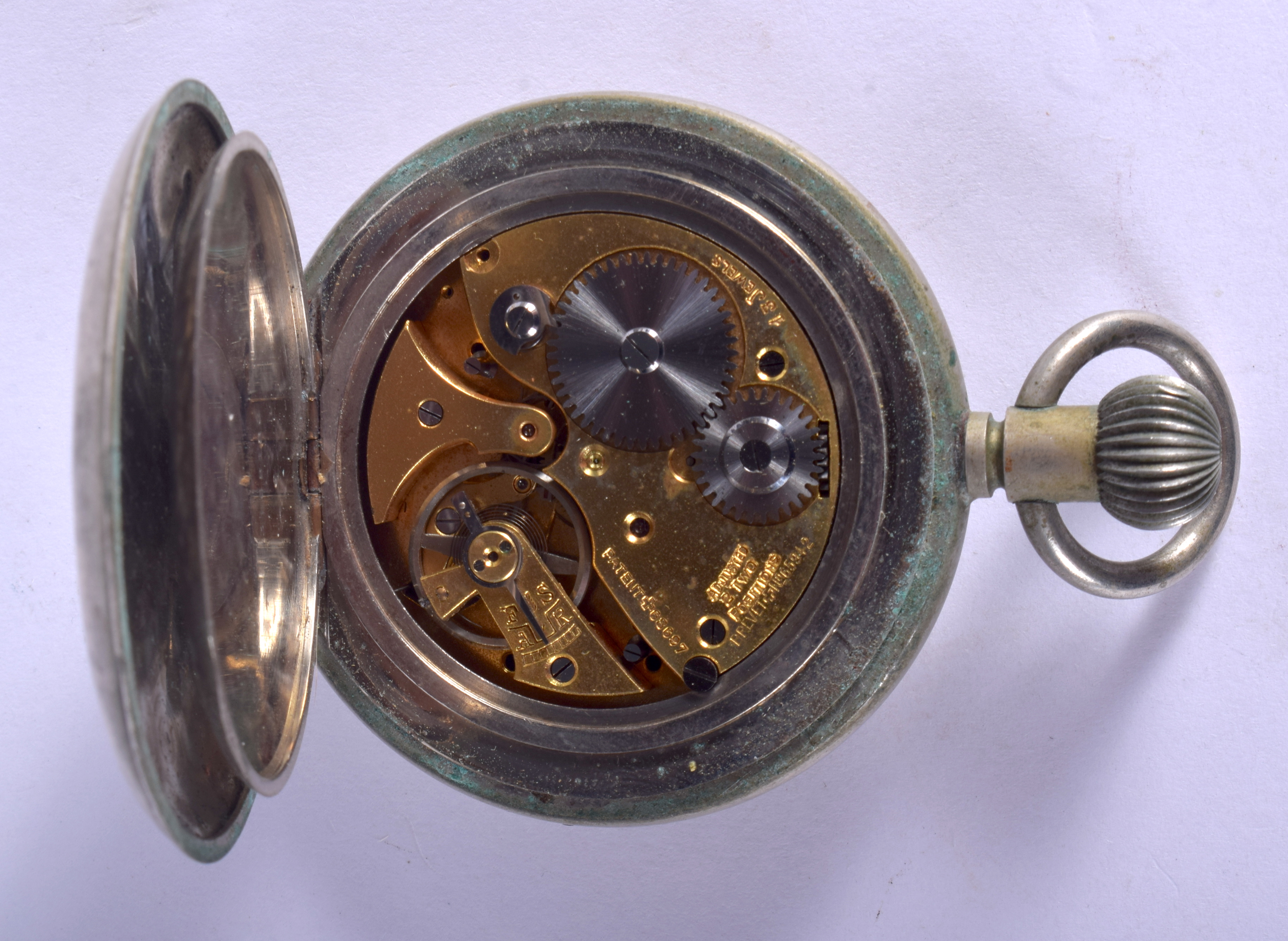 A VINTAGE SORLEY OF GLASGLOW SECONDS POCKET WATCH. 5.5 cm diameter. - Image 3 of 3